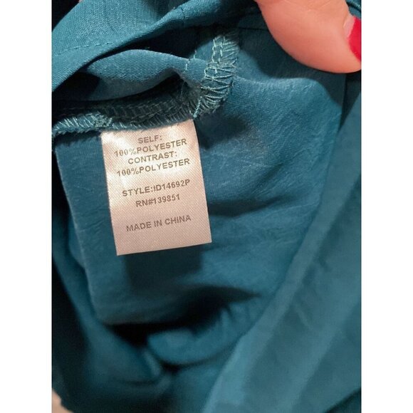 Oddi Hunter Green Flowy Dress 1X NWT - Picture 6 of 8